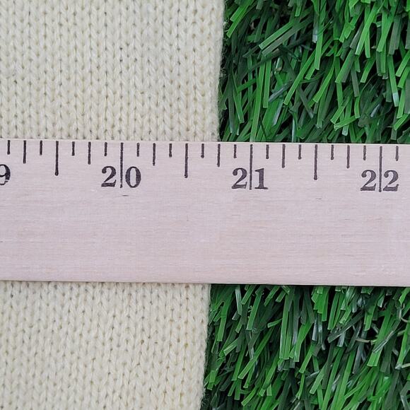 Vintage 80s MOD Nordic Sweater M/L 21x26 Brown Beige - Picture 5 of 10